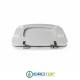 Copriwater per VITRUVIT CUBIC cerniera inox con chiusura normale o rallentata soft close