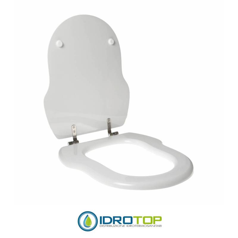 Copriwater per VITRUVIT OLD TIME cerniera inox con chiusura normale o rallentata soft close