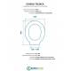 Scheda per copriwater per ASTRA VERSAILLES cerniera inox con chiusura normale o rallentata soft close