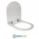 Copriwater per VITRUVIT ALBA SOSPESO cerniera inox con chiusura normale o rallentata soft close