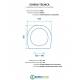 Scheda per copriwater per HIDRA SMARTY cerniera inox con chiusura normale o rallentata soft close