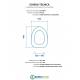 Scheda per copriwater per DOLOMITE DAHLIA cerniera inox con chiusura normale o rallentata soft close