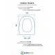 Scheda per copriwater per POZZI GINORI STILE cerniera inox con chiusura normale o rallentata soft close