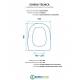 Scheda per copriwater per POZZI GINORI STILNOVA cerniera inox con chiusura normale o rallentata soft close