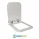 Copriwater per FLAMINIA TERRA cerniera inox con chiusura normale o rallentata soft close