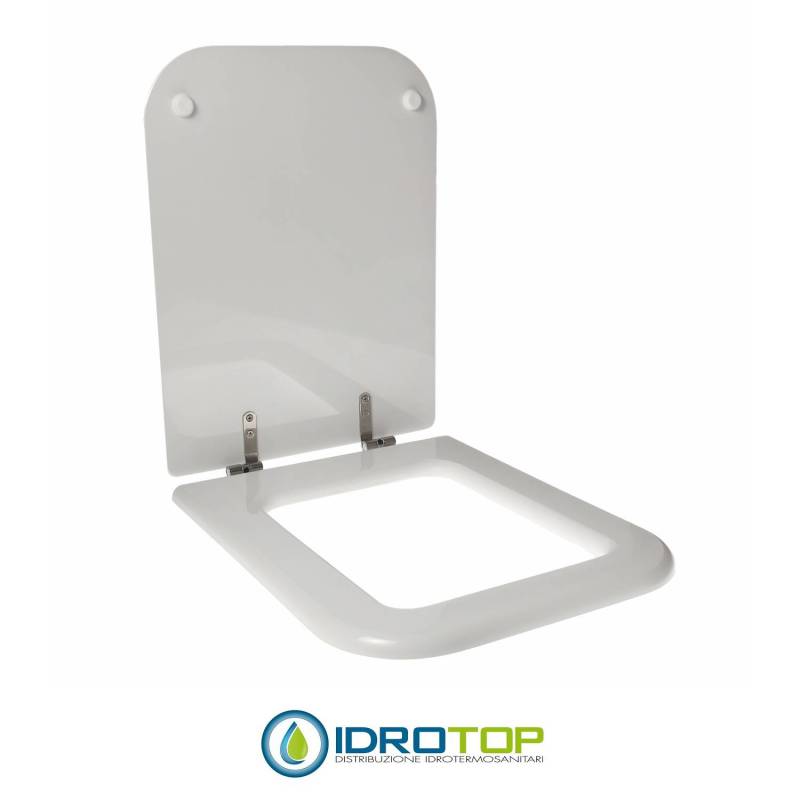 Copriwater per FLAMINIA TERRA cerniera inox con chiusura normale o rallentata soft close
