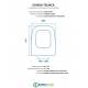 Scheda per copriwater per POZZI GINORI THERMAE SYSTEM cerniera inox con chiusura normale o rallentata soft close