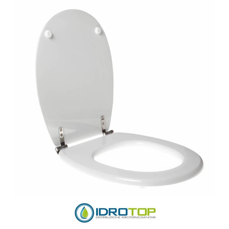 Copriwater per GRAVENA CROMA cerniera inox con chiusura normale o rallentata soft close