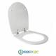 Copriwater per NIC MILK cerniera inox con chiusura normale o rallentata soft close