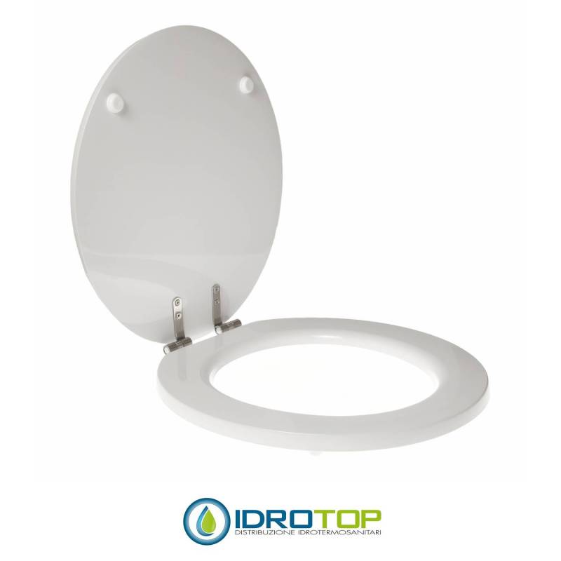 Copriwater per VITRUVIT WIND cerniera inox con chiusura normale o rallentata soft close