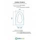Scheda per copriwater per IDEAL STANDARD XL cerniera inox con chiusura normale o rallentata soft close