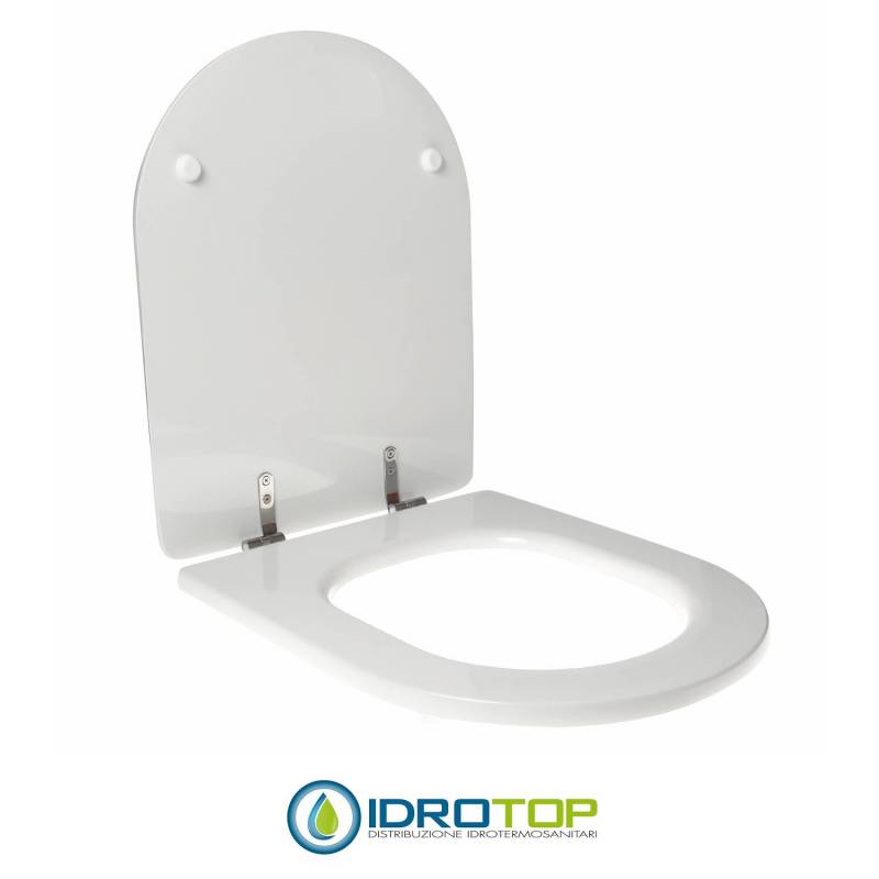 Copriwater per EOS TANDEM cerniera inox con chiusura normale o rallentata soft close