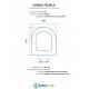 Scheda per copriwater per EOS TANDEM cerniera inox con chiusura normale o rallentata soft close