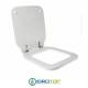 Copriwater per SIMAS FLOW QUADRO cerniera inox con chiusura normale o rallentata soft close