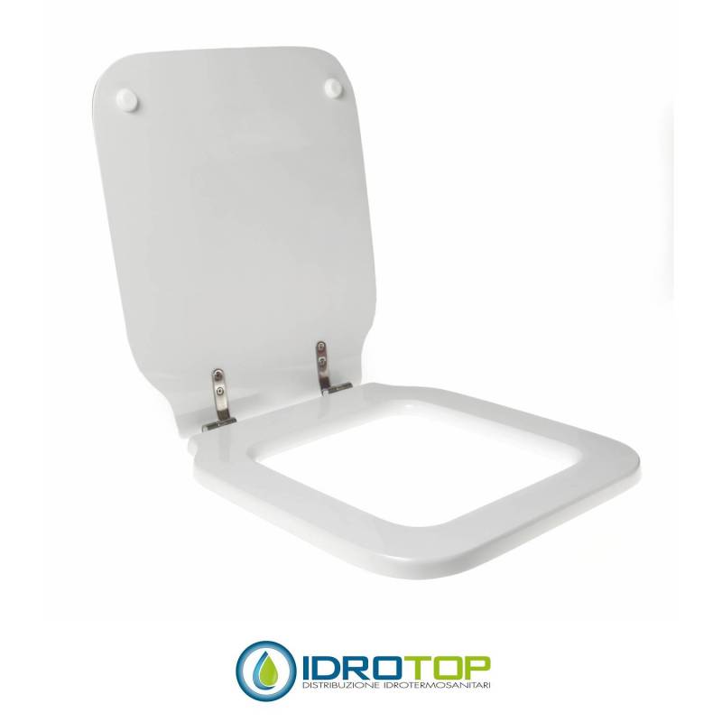 Copriwater per SIMAS FLOW QUADRO cerniera inox con chiusura normale o rallentata soft close