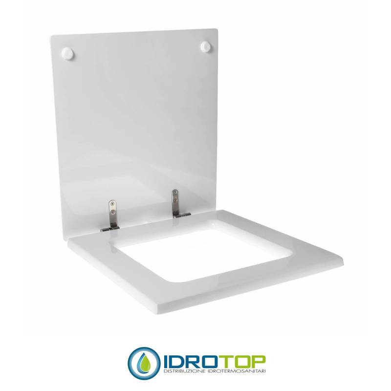Copriwater per SIMAS FROZEN cerniera inox con chiusura normale o rallentata soft close