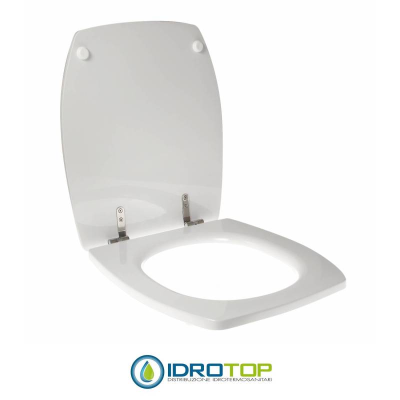 Copriwater per VITRUVIT ICE cerniera inox con chiusura normale o rallentata soft close