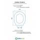 Scheda per copriwater per GALASSIA KIMI cerniera inox con chiusura normale o rallentata soft close