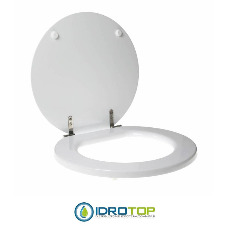 Copriwater per GRAVENA CONIO cerniera inox con chiusura normale o rallentata soft close
