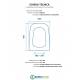 Scheda per copriwater per EOS SAMARA cerniera inox con chiusura normale o rallentata soft close