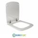 Copriwater per ROCA SIDNEY cerniera inox con chiusura normale o rallentata soft close