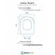 Scheda per copriwater per HATRIA SELECTA cerniera inox con chiusura normale o rallentata soft close
