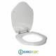 Copriwater per CESAME ROMANICA cerniera inox con chiusura normale o rallentata soft close