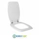 Copriwater per TENAX BR UNO cerniera inox con chiusura normale o rallentata soft close