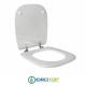 Copriwater per DURAVIT D-CODE cerniera inox con chiusura normale o rallentata soft close