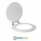 Copriwater per DURAVIT STARCK 1 cerniera inox con chiusura normale o rallentata soft close