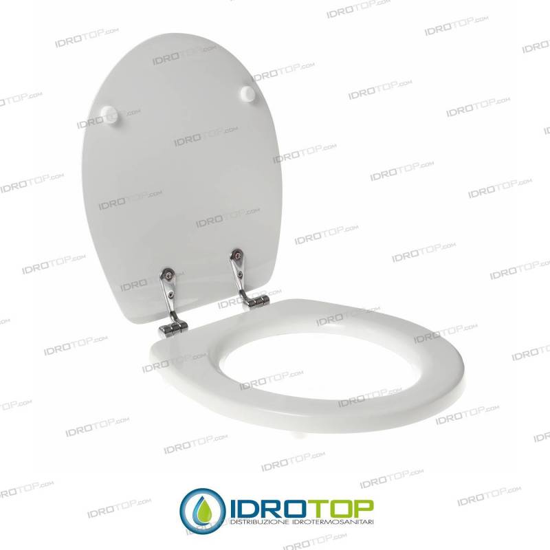 Copriwater dedicato per CATALANO ZERO LIGHT legno POLIESTERE pregiato cerniera inox
