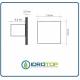 Aspiratore DECORATIVO BIANCO diametro 100mm -dettaglio TECNICO