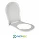 Copriwater per NIC DESIGN PIXEL come ORIGINALE TERMOINDURENTE BIANCO cerniera inox normale o rallentata soft close