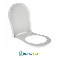 Copriwater per NIC DESIGN PIXEL come ORIGINALE TERMOINDURENTE BIANCO cerniera inox normale o rallentata soft close