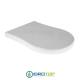 Copriwater per NIC DESIGN PIXEL come ORIGINALE TERMOINDURENTE BIANCO cerniera inox normale o rallentata soft close