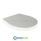 Copriwater per ESEDRA BULL 500 come ORIGINALE TERMOINDURENTE BIANCO cerniera inox normale o rallentata soft close