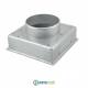 Imbocco per Griglia 20x20 diametro 80mm Raccordo Adattatore per Bocchetta Caminetto