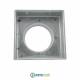 Imbocco per Griglia 20x20 diametro 80mm Raccordo Adattatore per Bocchetta Caminetto