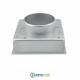 Imbocco per Griglia 20x20 diametro 80mm Raccordo Adattatore per Bocchetta Caminetto