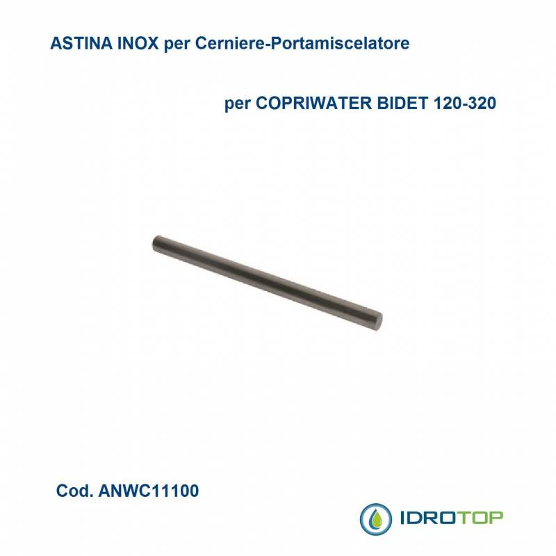 ASTINA INOX (1 pz.) per portamix copriwater bidet x articolo 120-320  Idrotop