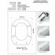 Copriwater Ideal Standard  LINDA BIANCO I.S.  Cerniera Cromo-Sedile-Asse Wc