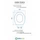 Copriwater per G.S.I. CITY AVVOLGENTE TERMOINDURENTE BIANCO cerniera inox