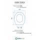 Copriwater per FALERII NOVELLA AVVOLGENTE TERMOINDURENTE BIANCO cerniera inox