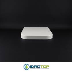 Copriwater per FLAMINIA TERRA come ORIGINALE TERMOINDURENTE BIANCO cerniera inox normale o rallentata soft close