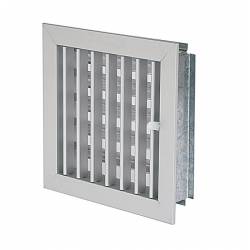 Griglia Bocchetta 20x20cm ALLUMINIO Regolabile con Serranda per Caminetto 