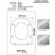 Copriwater Hatria  MARILYN VISONE I.S.  Cerniera Cromo-Sedile-Asse Wc