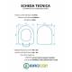 Copriwater per ALTHEA FLORENCE TERMOINDURENTE BIANCO cerniera inox normale o rallentata soft close