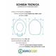 Copriwater per CATALANO ITALY NEWFLUSH / SOSPESO TERMOINDURENTE BIANCO cerniera inox normale o rallentata soft close