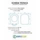 Copriwater per IDEAL STANDARD I.LIFE A TERRA TERMOINDURENTE BIANCO cerniera inox normale o rallentata soft close