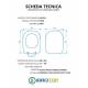 Copriwater per LAUFEN MIMO TERMOINDURENTE BIANCO cerniera inox normale o rallentata soft close